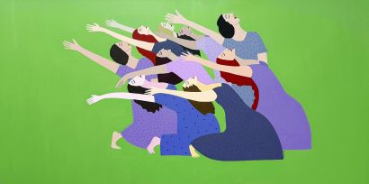 Silent Revolution  - a Paint Artowrk by Nahal Bahrman